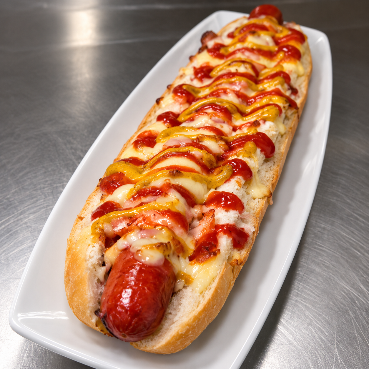 PERRITO CALIENTE EN PAN