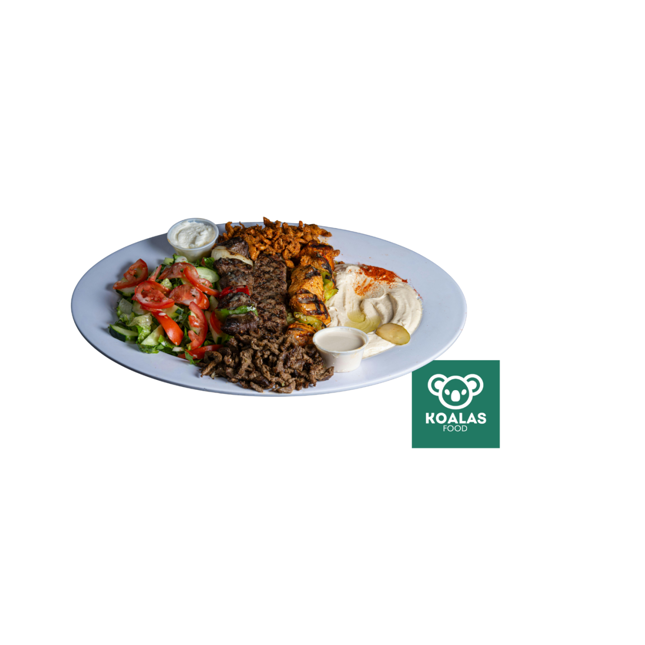 PLATO BANDEJA  CON ENSALADA