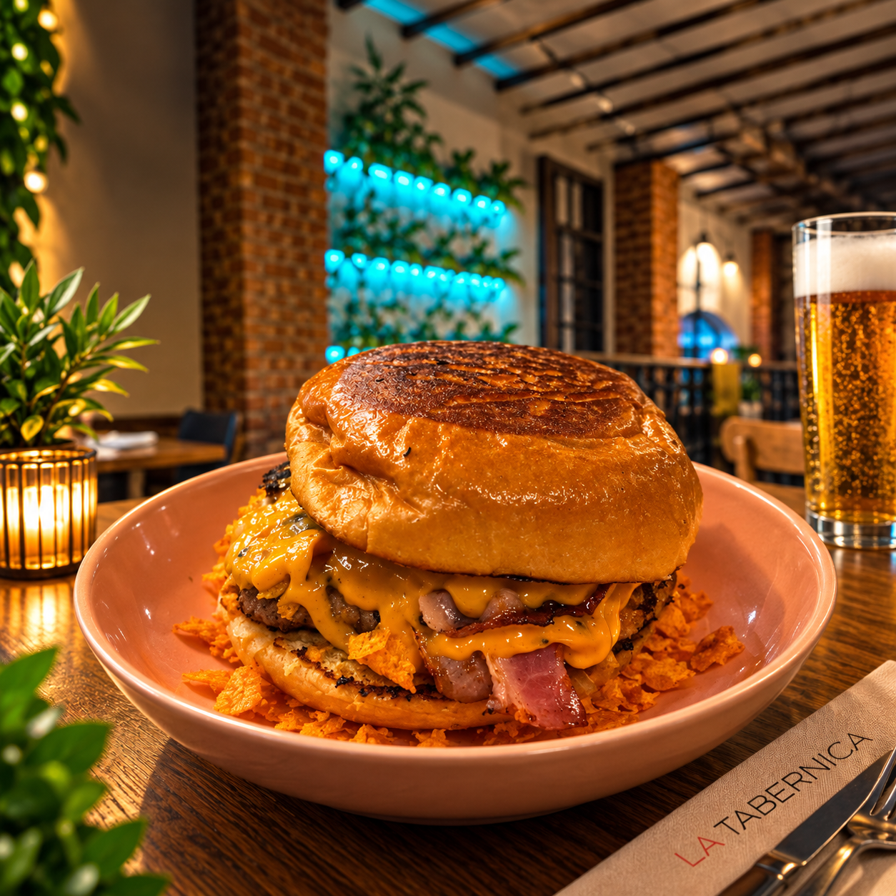 HAMBURGUESA  Emmy(INCLUYE PATATAS FRITAS)